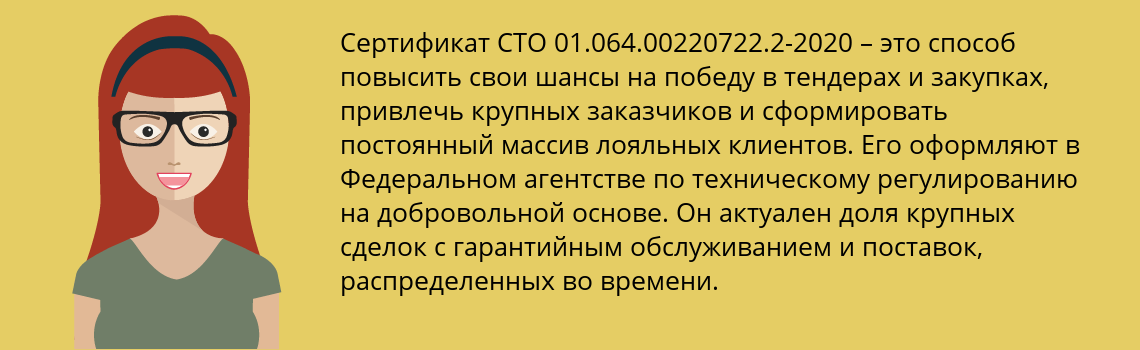 Получить сертификат СТО 01.064.00220722.2-2020 в Грозный
